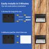 Tadyreal Solar Fence Lights Outdoor Waterproof Ip65, 10 Lighting Modes