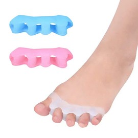 3 pairs of gel toe stretchers, soft gel toe separators, for bunion correction, correction for all toes, hammer toe correctors.