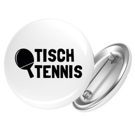 Huuraa Button Tischtennis Tischtennisschläger Geschenk Größe 25mm Tischtennis Geschenkidee