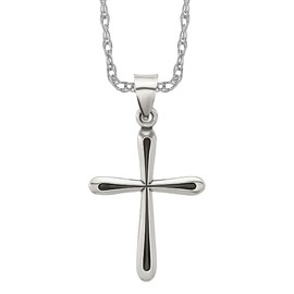 IceCarats 925 Sterling Silver Vintage Latin Mexican Holy Cross Necklace Religious Chain Pendant Jesus Christ Charm 16 inch 18.9 mm