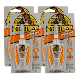 Gorilla Glue Clear Micro Precise, 5 Gram, Clear (Pack of 4)