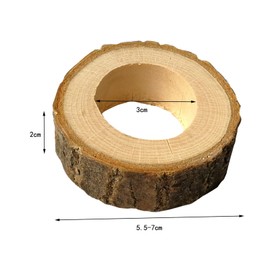 Pack of 10 Wooden Napkin Rings, Napkin Rings Buckles, Circle Napkins Decor, for Table DIY Projects, Hotel Craft Making, Wedding