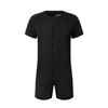 Landofgenie Mens Short Sleeve Onesie Jumpsuit Pajamas Stretchy Cotton One