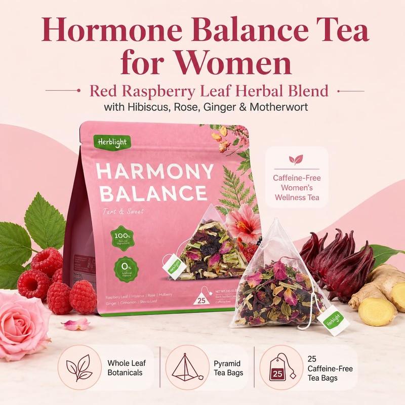 Herblight Hormone Balance Tea with Red Raspberry Leaf