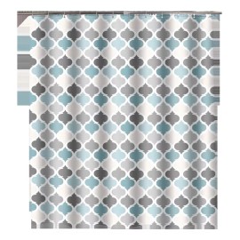 SANBREVE Cortina De Baño Lavable Tela Poliéster Impermeable 180*180cm