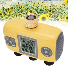 Ausla Sprinkler -Timer, 3 Outlet Garden Schlauch -Timer mit Regenverzögerung Automatisches Bewässerungssystem Digitaler Bewässerung Controller für Garten