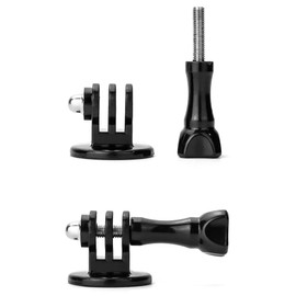 QWORK® 4Pcs Tripod Mount Adapter Standard 1/4" with 4x Thumb Screw, Compatible with GoPro Session, GoPro Fusion, GoPro Hero, GoPro Max, DJI Osmo, SJCAM Cameras