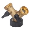 2 Way Ball Valve Durable Brass Plastic Valve Switch 3/4in
