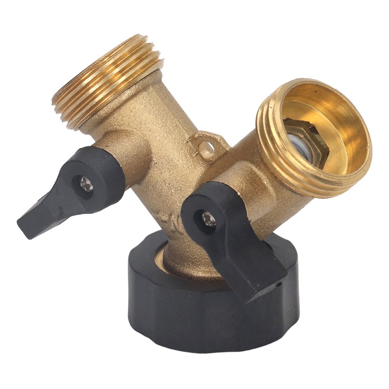 2 Way Ball Valve Durable Brass Plastic Valve Switch 3/4in