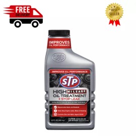 STP High Mileage Oil Treatment + Stop Leak - 15 FL OZ