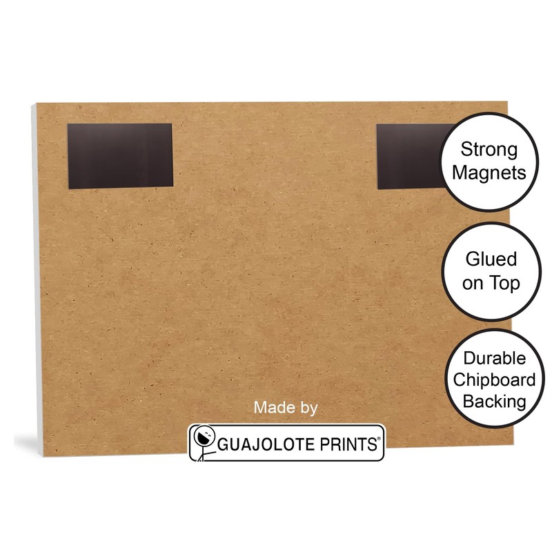 Guajolote Prints 2026-2027 Magnetic Calendar for Refrigerator – 2-Year Monthly