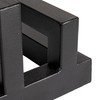 Bloomingville, Black Tri-Sectional Metal Plate Stand Organizer, Small