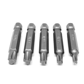 OHIY Tri-Drive Plum Screwdriver Insert Bit Set in 5 Different Sizes, Durable CR-V Steel, 2" Long Shank with Standard 1/4" Hex Drive