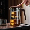 Glass Teapot With Wood Handle - Color: 550ML With 4