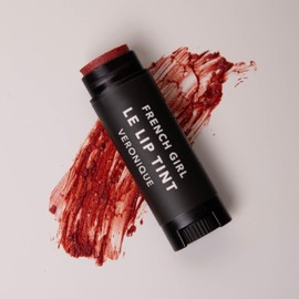 French Girl Le Lip Tint - Moisturizing & Hydrating Lip Balm for Sheer, Buildable Coverage & Shine, Clean Formula, Organic Ingredients, Vegan & Cruelty-Free - Veronique