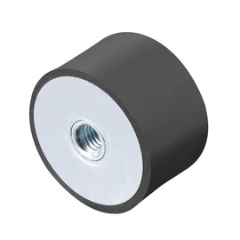 sourcing map 50 x 30mm M10 Thread Female Rubber Mounts,Vibration Isolators,Replaces Anti Vibration Pads Flat Silentblock Base Block