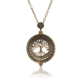 Magnifiers 5X Necklace, Magnification Lens Pendant Necklace Magnifying Portable Pocket Reading Loupe Monocle for Books Crafts, or Library, Reading, Zooming and Jewelry (Color : Gold)