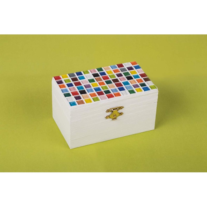 Rayher 14794999 Soft Glass Mosaic Mix 1 x 1 cm,