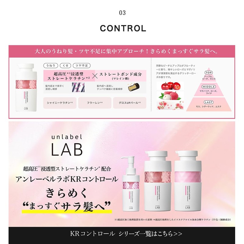 Unlabel Labo KR Control Hair Treatment (Refill), 10.1 fl oz