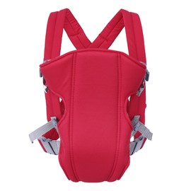 Babytrage, verstellbarer Vorder- und Rucksack Babytrage Leichtes Unisex-Multifunktions-Kindertragepaket für Baby-Neugeborene 0-36 Monate(rot)
