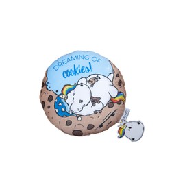 Herding Pummeleinhorn Soft Velvet Cushion with Reversible Motif, Diameter 30 cm, Multi-Coloured