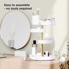 Umbra Pirouette Cosmetic Organizer, White/Brass