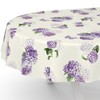 ANRO Oilcloth Tablecloth Wax Tablecloth Washable Garden Tablecloth Round Oval