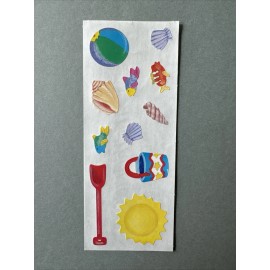 Mrs. Grossman's Stickers | BEACH SHELLS BALL  | Retired 1994 Creative Memories