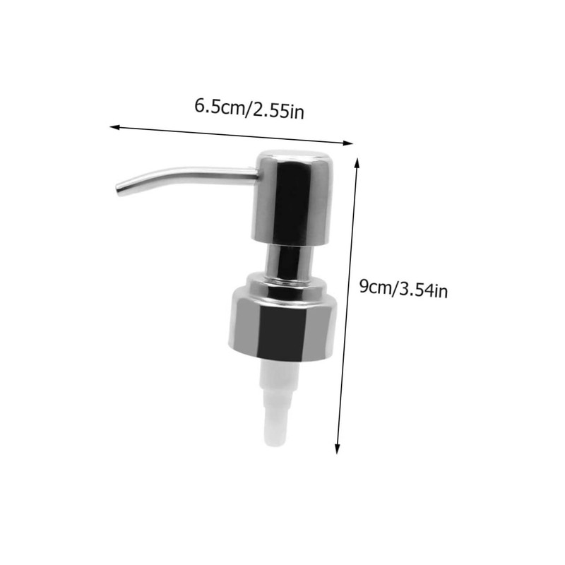 Zerodeko 6pcs Stainless Steel Lotion Soap Dispenser Pump Replacement for