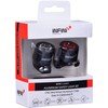 Infini Mini-Luxo USB front and rear lightset, black