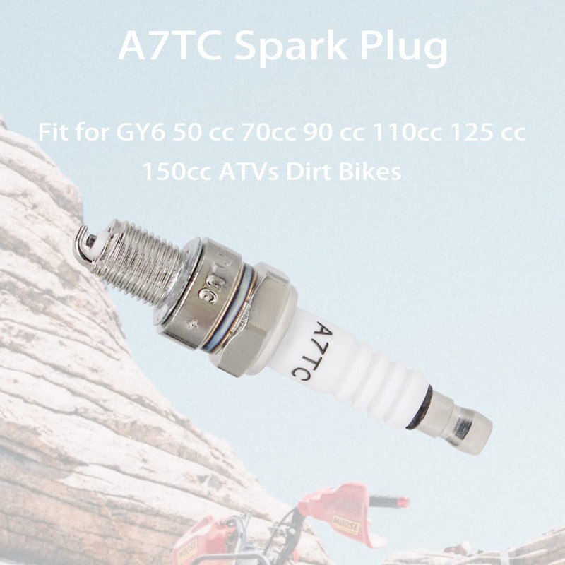 Amavoler A7TC Spark Plug Fit for GY6 50 cc 70cc