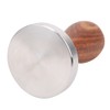 58mm Stainless Steel Coffee Tamper Wooden Handle Powder Pressing Tool