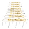 Fish Net Brass Barrel Swivels, Size 1/0