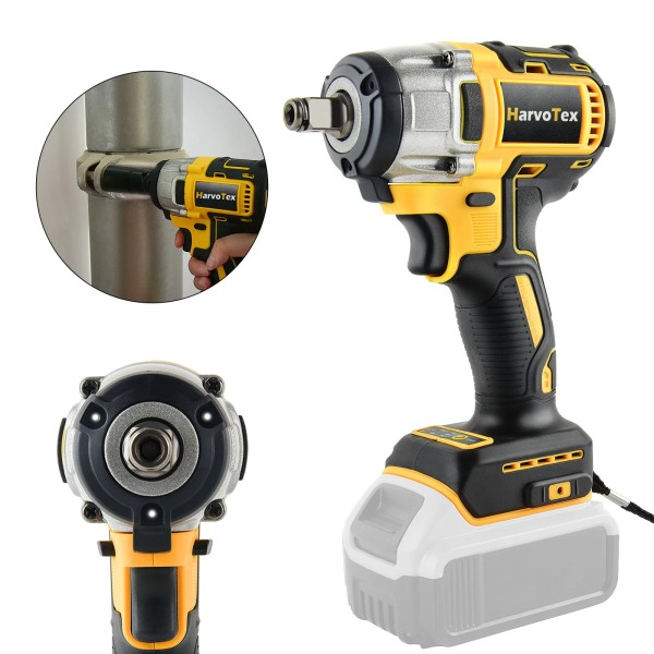 HarvoTex High Torque 1/2" Cordless Impact Wrench 530Nm For Dewalt