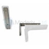 Shelf support brackets with covers 180mm Invisible/Concealed Fixings White by