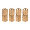 4pcs Copper Concealed Barrel Hinges, 10/12/14/16mm Heavy Duty Hinge Set,
