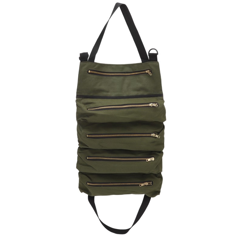 Car Back Seat Tool Storage Bag Canvas Garden Foldable Roll