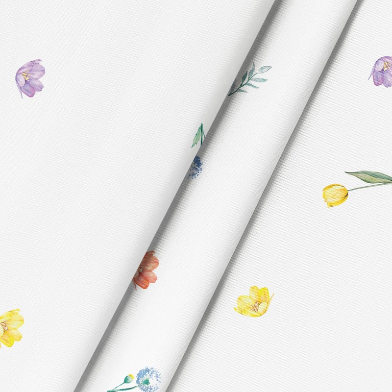 Artoid Mode Lavender Tulip Leaves Spring Table Cloth, Rectangular 140x180