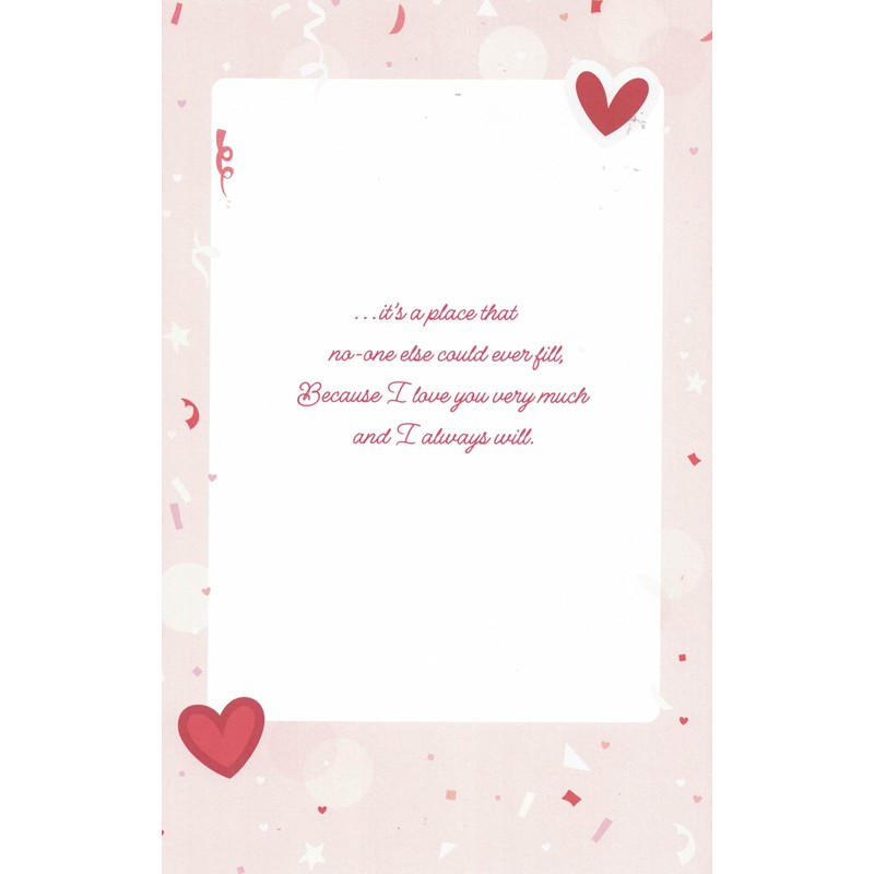 Romantic Valentine's Day Card for Girlfriend, Extra Large 30.5 x