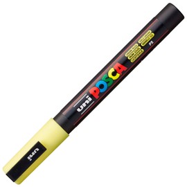 uni-ball 186510 - Marker Posca with Fine Bullet Tip, 0.9 - 1.3 mm Line Width, Light Yellow, Yellow