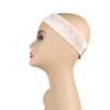 6 PACK!! No-Slip Comfort Adjustable Wig Grip Velvet Band (Beige)