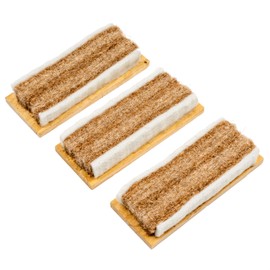 Office Mania - 3 Wooden Blackboard Chalk Erasers with Strong Wooden Casing