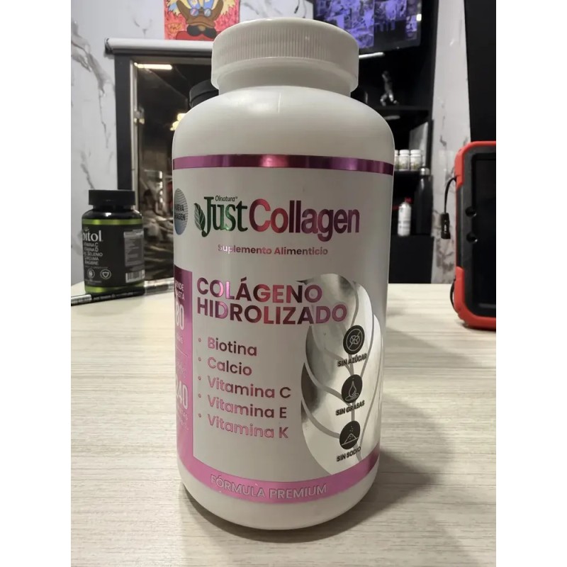 Justcollagen Colágeno Hidrolizado 240tabs 1150mg C/u Sabor Sin Sabor