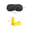 Block Out Blindfold Sleep Mask Includes noise cancelling earplugs (Black,