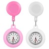 BESPORTBLE 2pcs Nurse Pocket Watch Retractable Clip Ergonomic Design Lightweight
