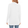 EXCHIC Women's Elegant Lightweight Long Sleeve Cardigan Curved Hem Open