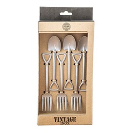 VINTAGE INOX Vintage Camping Dinnerware Set, A-2, Made in Japan, For Outdoor Activities, Camping, Glamping, Veramping, Aging, Unbreakable, Dishwasher Safe