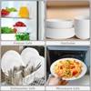 White Plate Set Dishes Set for 8 includes Dinner Plates,Pasta