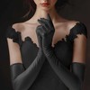 NONSOMPLE Long Opera Gloves Satin Elbow Glove for Women Costume