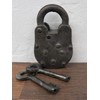 Prison Lock Padlock Antique-Finish w/Keys Alcatraz Prison